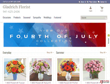 Tablet Screenshot of gladrichflowers.com